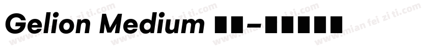 Gelion Medium 下载字体转换